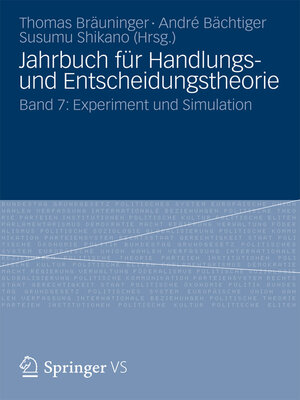 cover image of Jahrbuch für Handlungs- und Entscheidungstheorie